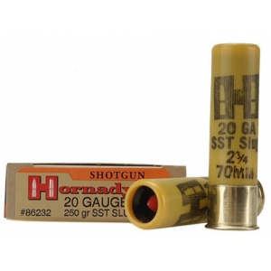HORNADY Sst 20 Gauge Ftx Polymer Tip Sabot Slug 2-3/4" 250 Grain Box Of 5