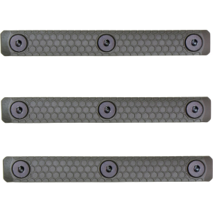 Slate Black Industries M-LOK 3-Slot Rail Cover Polymer Olive Drab Green 3PK - Slate Black Industries