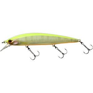 JACKALL Rerange 110 Jerkbait Charteuse Back Pearl