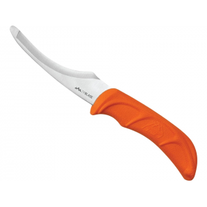 Outdoor Edge ZipBlade Fixed Blade Knife 4" Gutting 420J2 Satin Blade TPR Overmold Handle Orange - Outdoor Edge