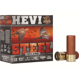 i-Shot Hevi-Steel Upland 12 Gauge 2-3/4 #7 Steel Shot 1 Oz Box Of 25 Ammo