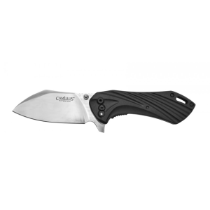 Camillus Chunk Pocket Knife 3" Sheepsfoot 420 Satin Blade ABS Polymer Handle Black - Camillus