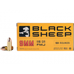 ck Sheep 9mm Luger 115 Grain Full Metal Jacket Box Of 50 Ammo