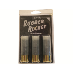 Reaper Defense Group Rubber Rocket 12 Gauge Ammo 2-3/4" Rubber Slug 3PK - Reaper Defense Group