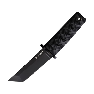 Cold Steel Kyoto II Fixed Blade Knife 3.38" Tanto Point 8Cr13MoV Black Blade Kray-Ex Handle Black - Cold Steel