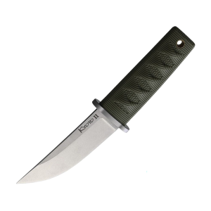 Cold Steel Kyoto II Fixed Blade Knife 3.38" Drop Point 8Cr13MoV Satin Blade Kray-Ex Handle OD Green - Cold Steel