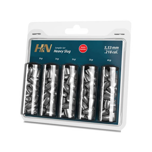 H&N Slug HP Heavy Sampler Air Gun Pellets 218 Caliber 5 Types