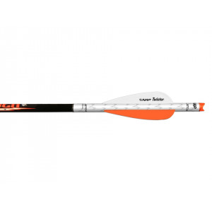NAP Crossbow Quikfletch Twister Vane 3" White, Orange, and Orange Arrow Fletching System 6PK