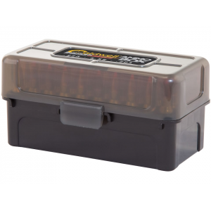 Caldwell AR Mag Charger Flip-Top Ammo Box 204 Ruger, 223 Remington 50-Round Plastic Black and Smoke 5 Pack