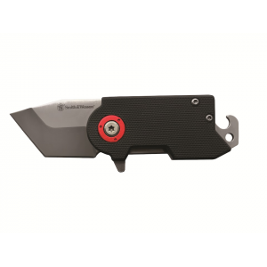 Smith & Wesson Benji Pocket Knife 1.75" Tanto Point 8Cr13MoV Satin Blade G-10 Handle Black - Smith & Wesson