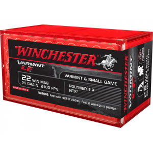 WINCHESTER Super X 22 WINCHESTER Magnum Rimfire (wmr) Ammo 25 Grain Polymer Tip Box Of 50
