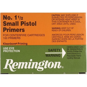 Remington Small Pistol Primers #1-1/2 Case of 5000 (5 Boxes of 1000) - Remington