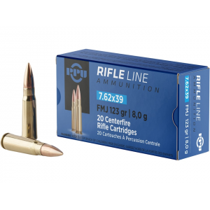  7.62x39mm 123 Grain Full Metal Jacket Box Of 20 Ammo
