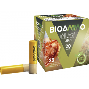 Ammo Clay 20 Gauge 2-3/4 #8 Lead Shot 1 Oz Box Of 25 Ammo