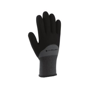 CARHARTT Men's Thermal-Lined Full Coverage Nitrile Work Gloves Gray Large