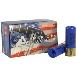 nady American Gunner 12 Gauge 2-3/4 #00 Buckshot 8 Pellets Box Of 10 Ammo