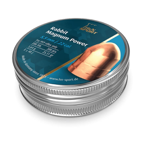 H&N Rabbit Magnum Power Domed Air Gun Pellets 22 Caliber 25.31 Grain 5.5mm Head Size 200PK