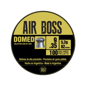 Apolo Air Boss Domed Air Gun Pellets 35 Caliber 82 Grain 9mm 100PK - Apolo