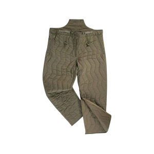 Military Surplus German Quilted Thermal Pant Liner Grade 2 Nylon Olive Drab Large - Military Surplus