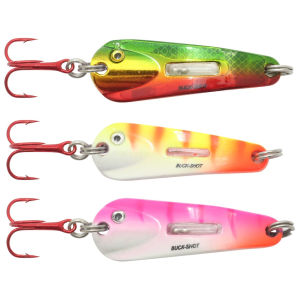 Northland Buck Shot Flutter Spoon Perch, P Tgr, El Perch 1/8 oz