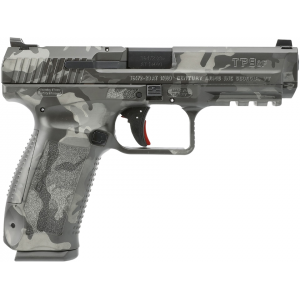 Canik TP9SF 9mm Luger Pistol 4.46" Barrel 18+1-Round Dark Gray Woodland Camo - Canik