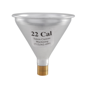 Satern Powder Funnel 22 Caliber Aluminum and Brass - Satern