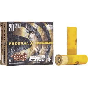 eral Premium Vital-Shok 20 Gauge 3 #2 Buckshot 18 Pellets Box Of 5 Ammo