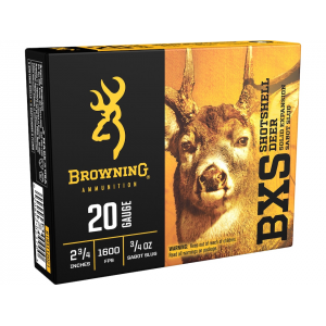 BROWNING Bxd Deer 20 Gauge Sabot Slug 2-3/4" 3/4oz Box Of 5