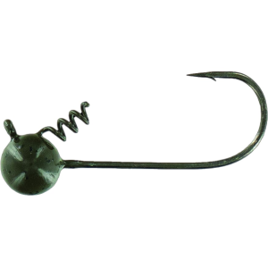 BIG BITE BAITS Fintwist Gamakatsu 1/16oz Shaky Head Jighead Green Pumpkin