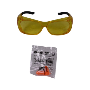 Champion Shooting Glasses and Ear Plugs Combo Amber - Champion Target