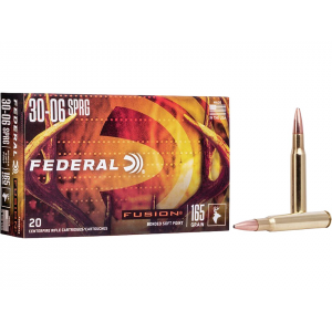 eral Fusion 30-06 Springfield 165 Grain Bonded Jacketed Soft Point Case Of 200 (10 Boxes Of 20) Ammo