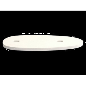 100 Straight Stock Spacer 1/4" Thick White - 100 Straight