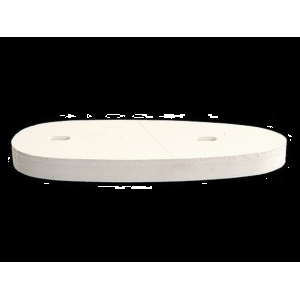 100 Straight Stock Spacer 1/2" Thick White - 100 Straight