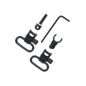 Uncle Mike's Quick Detachable Magnum Band Style Sling Swivel Set 22 Magazine Tube .420"-.470" Diameter 1" Black