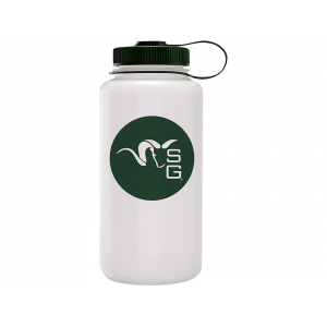 STONE GLACIER Nalgene Wide Mouth Bottle 32 oz Ram White w/ Black lid