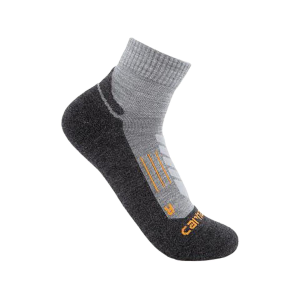 Carhartt Men's Midweight Trail Quarter Socks Granite Heather Large