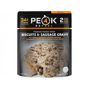 PEAK REFUEL Biscuits & Sausage Gravy Freeze Dried Food 6.77 oz
