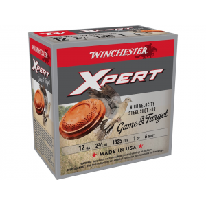 chester Super X Xpert Game And Target 12 Gauge 2-3/4 #6 Steel Shot 1 Oz Box Of 25 Ammo