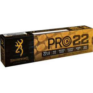 wning Pro22 22LR 40 Grain Round Nose Box Of 100 Ammo