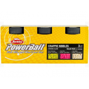 Berkley PowerBait ChromaGlow Crappie Nibble Assorted Jar