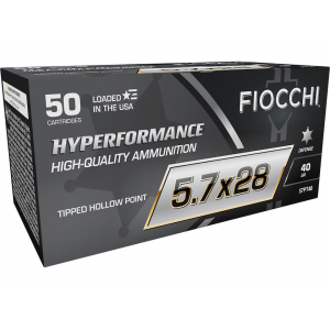 cchi Hyperformance 5.7x28mm FN 40 Grain Polymer Tip Case Of 500 (10 Boxes Of 50) Ammo