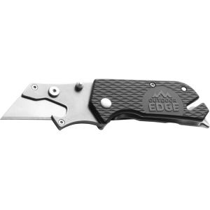Outdoor Edge UtiliPro Pocket Knife 1.5" Razor Stainless Steel Stainless Blade Kraton Handle Black - Outdoor Edge