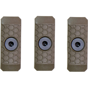 Slate Black Industries M-LOK 1-Slot Rail Cover Polymer Flat Dark Earth 3PK - Slate Black Industries