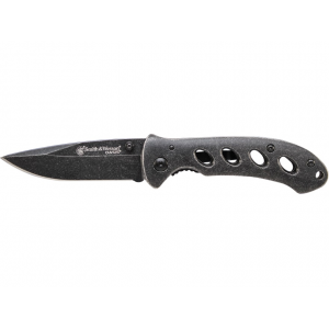 Smith & Wesson SW421CP Pocket Knife 2.64" Drop Point 8Cr13MoV Stonewashed Blade Aluminum Handle Steel Stonewash - Smith & Wesson