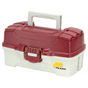 Plano One Tray Tackle Box Red/Off White - Plano