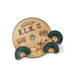 HUNTER'S SPECIALTIES Wayne Carlton's E.L.K. University PHD DVD and 4-pack Elk Diaphragm Call Combo