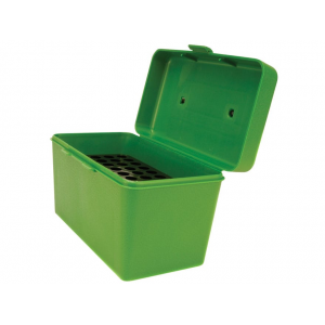 MTM Deluxe Flip Top Ammo Box with Handle 270 Winchester, 30-06 Springfield, 8x57mm Mauser 50-Round Plastic Green