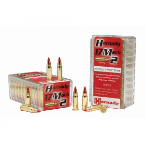 HORNADY Varmint Express 17 HORNADY Mach 2 (hm2) Ammo 17 Grain HORNADY V-max Polymer Tip Box Of 50