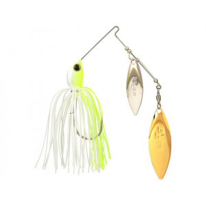Shimano Swagy Strong DW Double Willow Spinnerbait 1/2oz Chartreuse White Nickel/Gold