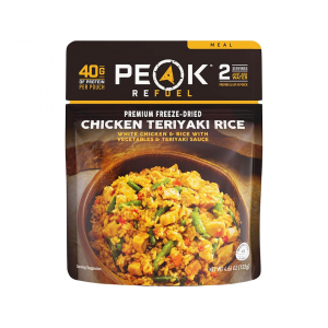 PEAK REFUEL Chicken Teriyaki & Rice Freeze Dried Food 4.66 oz